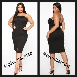 🆕️ CCO 🔻 NWT Little Black Dress Strapless Midi